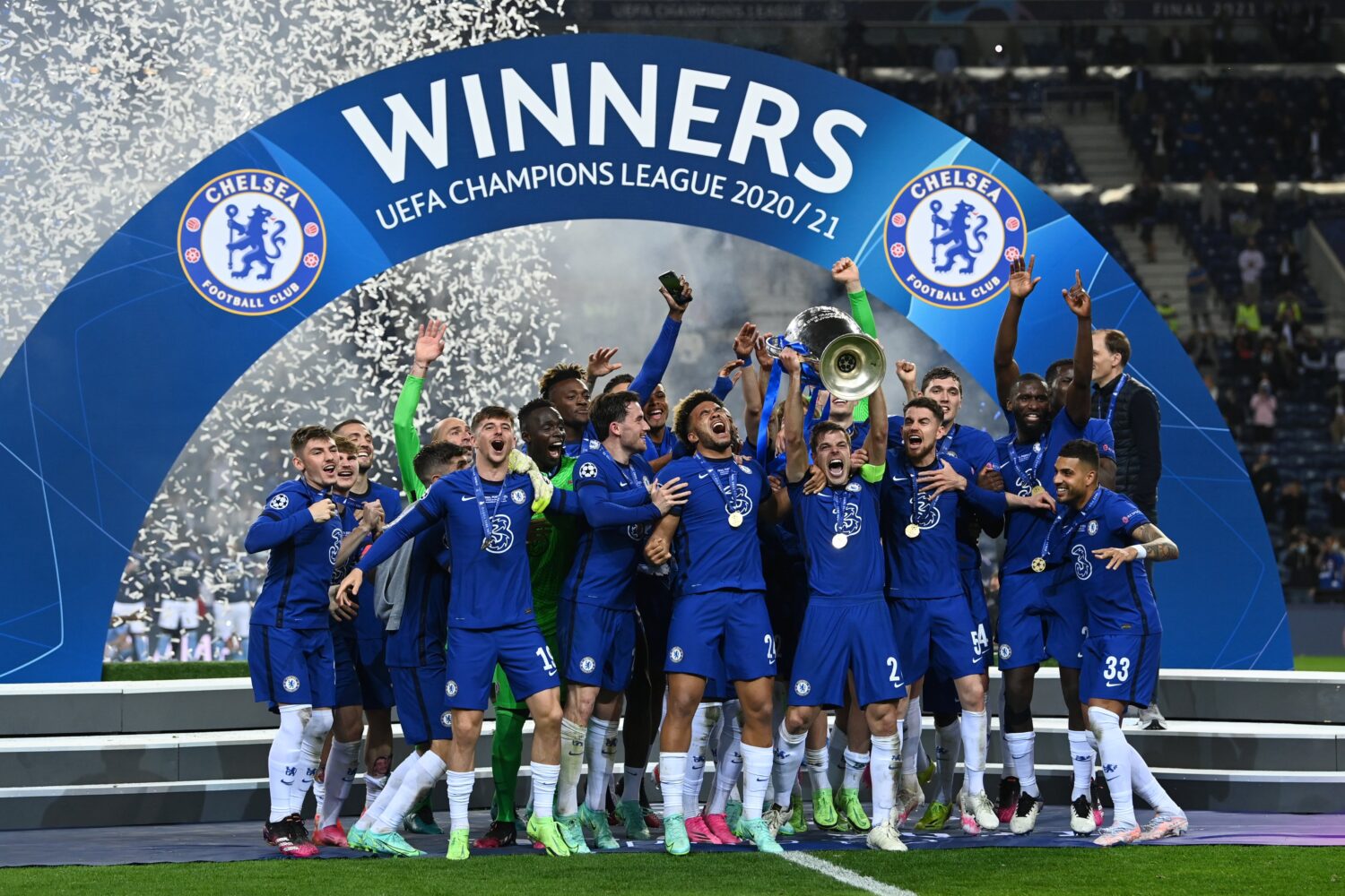 Chelsea Champions League Winners Celebration