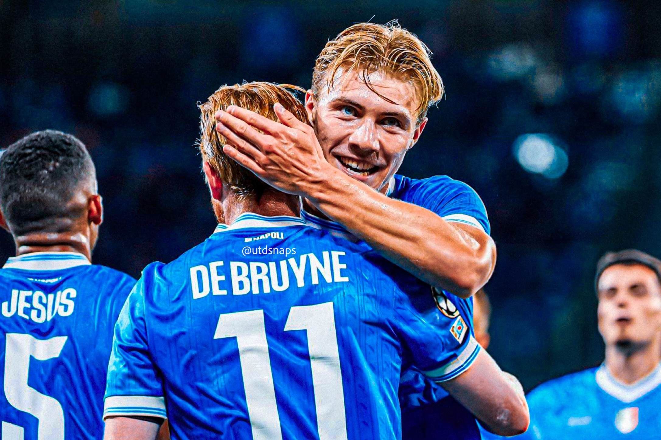ഹോയ്ലുണ്ട് ഇരട്ടഗോൾ; ഡി ബ്രൂയ്ൻ മാജിക്: നാപോളിക്ക് ചാമ്പ്യൻസ് ലീഗിൽ നിർണായക ജയം